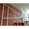 PANIER DE BASKET MURAL RABATTABLE - TÊTE RÉGLABLE HAUTEUR 2.60 ET 3.05 M