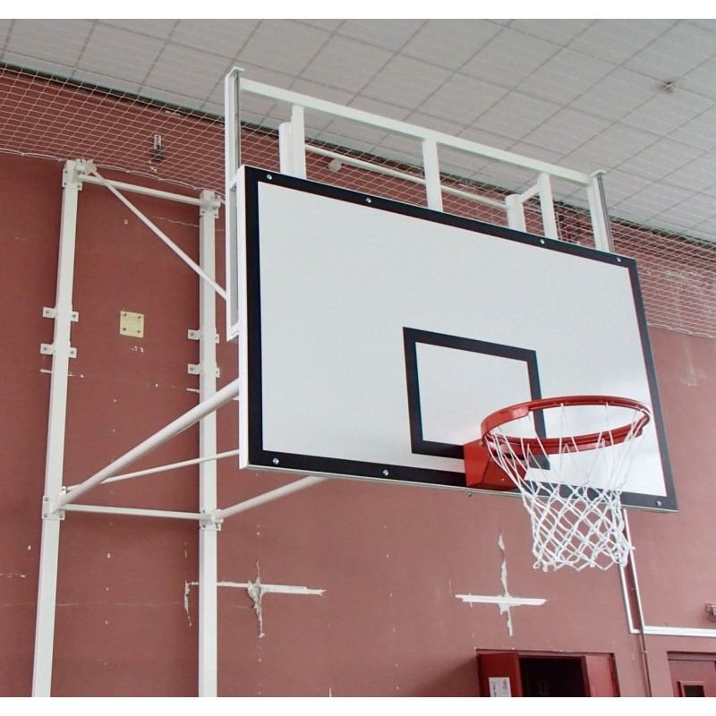 PANIER DE BASKET MURAL RABATTABLE - TÊTE RÉGLABLE HAUTEUR 2.60 ET 3.05 M