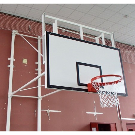 PANIER DE BASKET MURAL RABATTABLE - TÊTE RÉGLABLE HAUTEUR 2.60 ET 3.05 M