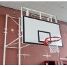 PANIER DE BASKET MURAL RABATTABLE - TÊTE RÉGLABLE HAUTEUR 2.60 ET 3.05 M