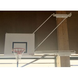PANIER DE BASKET MURAL RABATTABLE - TÊTE RÉGLABLE HAUTEUR 2.60 ET 3.05 M