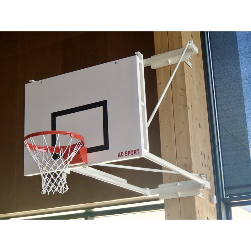 PANIER DE BASKET MURAL RABATTABLE - TÊTE RÉGLABLE HAUTEUR 2.60 ET 3.05 M