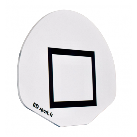 PANNEAU BASKET POLYESTER 1/2 LUNE