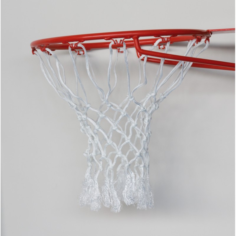 Filet basket tressé compétition 6 mm blanc avec franges