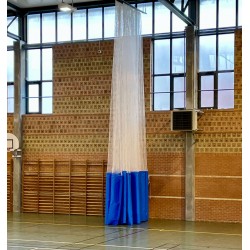 RIDEAU SEPARATION DE SALLE EN PVC ET FILET