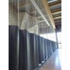 RIDEAU SEPARATION DE SALLE EN PVC ET FILET